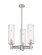 Downtown Urban Three Light Pendant in Satin Nickel (405|434-3CR-SN-G434-12SDY)
