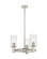 Downtown Urban Three Light Pendant in Polished Nickel (405|434-3CR-PN-G434-7SDY)