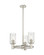 Downtown Urban Three Light Pendant in Polished Nickel (405|434-3CR-PN-G434-7DE)