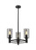 Downtown Urban Three Light Pendant in Matte Black (405|434-3CR-BK-G434-7SM)