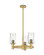Downtown Urban Three Light Pendant in Brushed Brass (405|434-3CR-BB-G434-7DE)