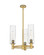 Downtown Urban Three Light Pendant in Brushed Brass (405|434-3CR-BB-G434-12SDY)