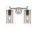 Downtown Urban Two Light Bath Vanity in Satin Nickel (405|434-2W-SN-G434-7SM)