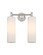 Downtown Urban Two Light Bath Vanity in Satin Nickel (405|434-2W-SN-G434-12WH)