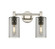 Downtown Urban Two Light Bath Vanity in Polished Nickel (405|434-2W-PN-G434-7SM)