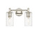 Downtown Urban Two Light Bath Vanity in Polished Nickel (405|434-2W-PN-G434-7CL)