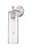 Downtown Urban One Light Wall Sconce in Satin Nickel (405|434-1W-SN-G434-12CL)