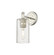Downtown Urban One Light Wall Sconce in Polished Nickel (405|434-1W-PN-G434-7SDY)