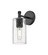 Downtown Urban One Light Wall Sconce in Matte Black (405|434-1W-BK-G434-7SDY)
