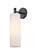 Downtown Urban One Light Wall Sconce in Matte Black (405|434-1W-BK-G434-12WH)