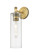 Downtown Urban One Light Wall Sconce in Brushed Brass (405|434-1W-BB-G434-12CL)