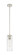 Downtown Urban One Light Pendant in Polished Nickel (405|434-1S-PN-G434-12CL)