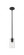 Downtown Urban One Light Pendant in Matte Black (405|434-1S-BK-G434-7SDY)