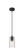 Downtown Urban One Light Pendant in Matte Black (405|434-1P-BK-G434-7DE)
