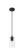 Downtown Urban One Light Pendant in Matte Black (405|434-1P-BK-G434-7CL)