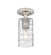 Downtown Urban One Light Flush Mount in Satin Nickel (405|434-1F-SN-G434-7DE)