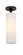 Downtown Urban One Light Flush Mount in Matte Black (405|434-1F-BK-G434-12WH)