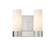 Downtown Urban Two Light Bath Vanity in Satin Nickel (405|429-2W-SN-G429-8WH)