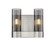 Downtown Urban Two Light Bath Vanity in Satin Nickel (405|429-2W-SN-G429-8SM)