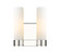 Downtown Urban Two Light Bath Vanity in Polished Nickel (405|429-2W-PN-G429-11WH)