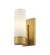 Downtown Urban LED Wall Sconce in Brushed Brass (405|429-1W-BB-G429-8WH)