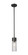 Downtown Urban One Light Pendant in Matte Black (405|429-1S-BK-G429-8CL)