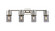 Downtown Urban LED Bath Vanity in Polished Nickel (405|428-4W-PN-G428-7SM)