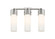 Downtown Urban Three Light Bath Vanity in Polished Nickel (405|428-3W-PN-G428-12WH)