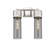 Downtown Urban Two Light Bath Vanity in Satin Nickel (405|428-2W-SN-G428-12SM)