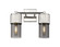 Downtown Urban Two Light Bath Vanity in Polished Nickel (405|428-2W-PN-G428-7SM)