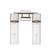 Downtown Urban Two Light Bath Vanity in Polished Nickel (405|428-2W-PN-G428-12CL)
