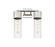 Downtown Urban Two Light Bath Vanity in Polished Nickel (405|428-2W-PN-G428-12SDY)