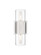 Downtown Urban Two Light Bath Vanity in Polished Nickel (405|428-2WL-PN-G428-7CL)