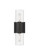Downtown Urban Two Light Bath Vanity in Matte Black (405|428-2WL-BK-G428-7SDY)