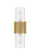 Downtown Urban Two Light Bath Vanity in Brushed Brass (405|428-2WL-BB-G428-7SDY)