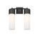 Downtown Urban Two Light Bath Vanity in Matte Black (405|428-2W-BK-G428-12WH)