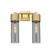 Downtown Urban Two Light Bath Vanity in Brushed Brass (405|428-2W-BB-G428-12SM)