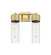 Downtown Urban Two Light Bath Vanity in Brushed Brass (405|428-2W-BB-G428-12SDY)
