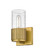 Downtown Urban One Light Wall Sconce in Brushed Brass (405|428-1W-BB-G428-7SDY)