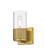 Downtown Urban One Light Wall Sconce in Brushed Brass (405|428-1W-BB-G428-7CL)