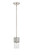 Downtown Urban One Light Pendant in Satin Nickel (405|428-1S-SN-G428-7CL)