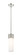 Downtown Urban One Light Pendant in Polished Nickel (405|428-1S-PN-G428-12WH)