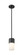 Downtown Urban One Light Pendant in Matte Black (405|428-1S-BK-G428-7WH)