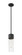 Downtown Urban One Light Pendant in Matte Black (405|428-1S-BK-G428-12SDY)