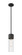 Downtown Urban One Light Pendant in Matte Black (405|428-1S-BK-G428-12CL)