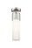 Downtown Urban One Light Semi-Flush Mount in Satin Nickel (405|428-1F-SN-G428-12WH)