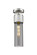 Downtown Urban One Light Semi-Flush Mount in Satin Nickel (405|428-1F-SN-G428-12SM)