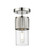 Downtown Urban One Light Semi-Flush Mount in Polished Nickel (405|428-1F-PN-G428-7CL)