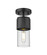 Downtown Urban One Light Semi-Flush Mount in Matte Black (405|428-1F-BK-G428-7CL)