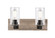 Diego Two Light Bath Vanity in Matte Black (405|424-2W-BK-G4452)